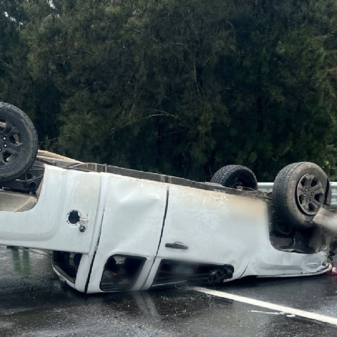 Accidente en Michoacán Foto: Guardia Nacional